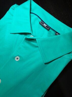 FootJoy FJ Polo Shirt Mens Large Green Golf Performance Stretch Short Sleeve